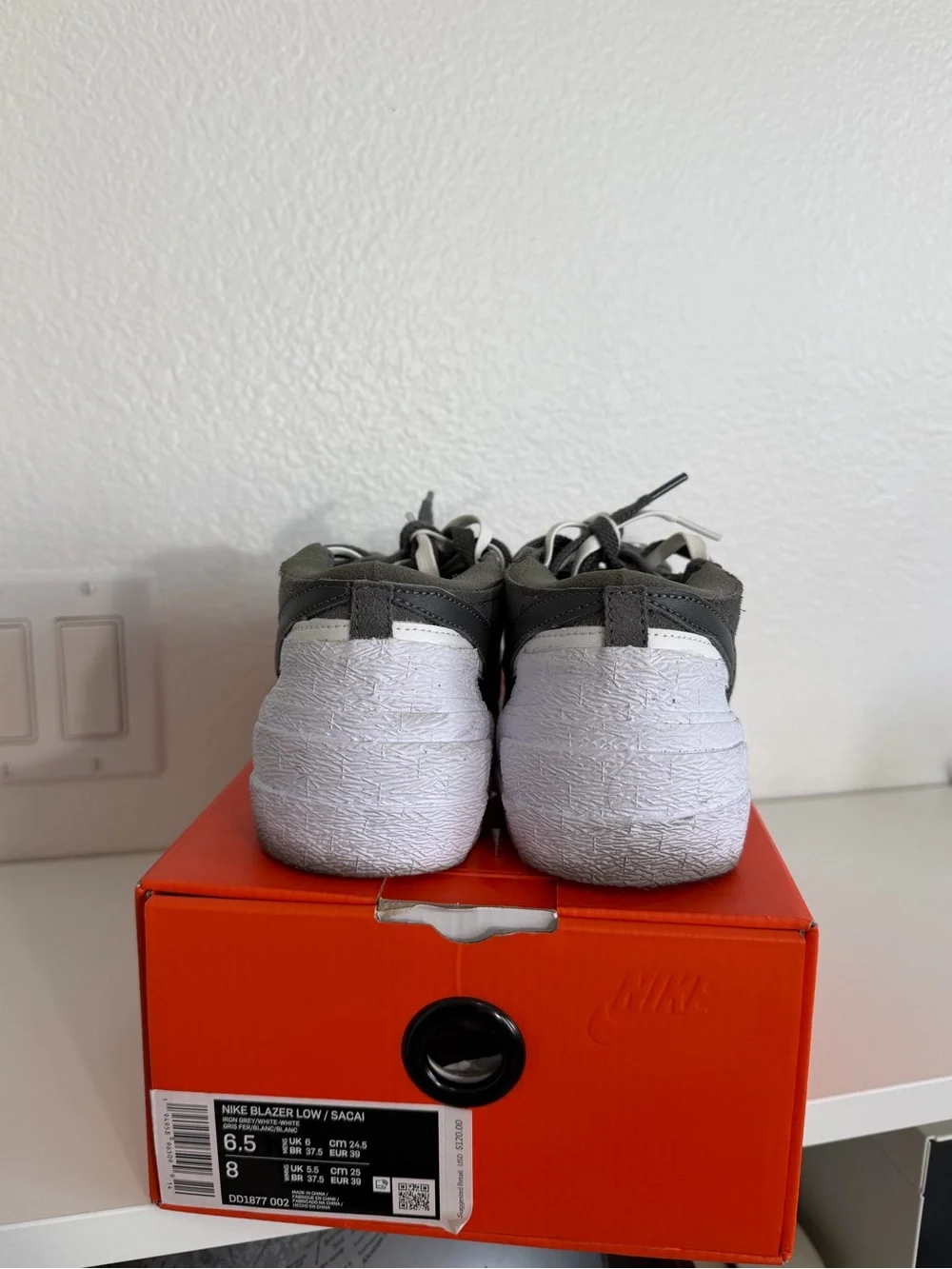 Nike Blazer Low x Sacai iron gray Sneakers